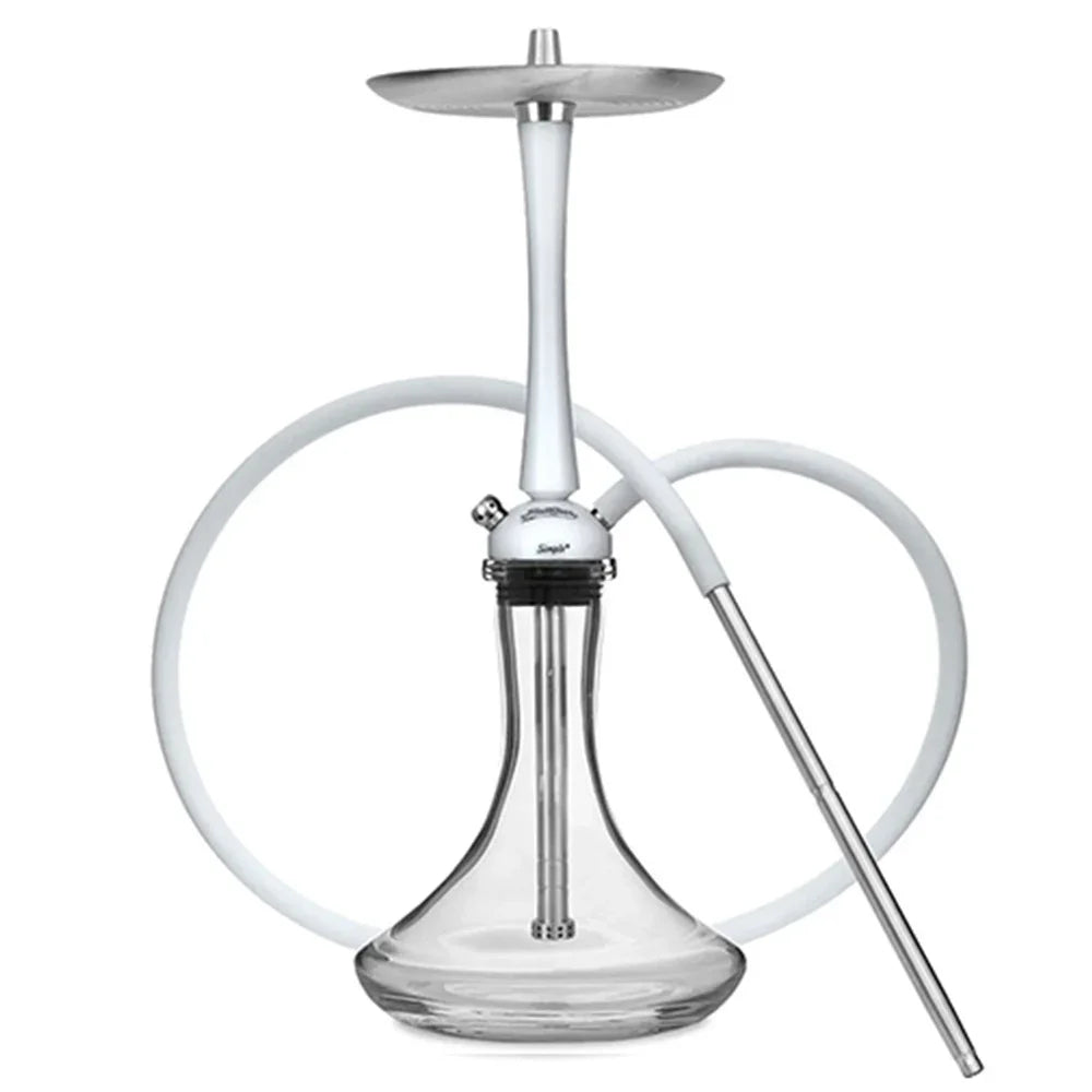 MattPear Simple Hookah Shisha Set 304 Stainless Steel 56cm single tube Large Hookah Shisha Set With Bottle