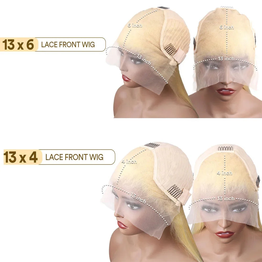 613 Hd Lace Frontal Wig 13x4 Deep Loose Wave Transparent Remy Color Front Human Hair Wig 13x6 Blonde Water Curly Human Hair Wig