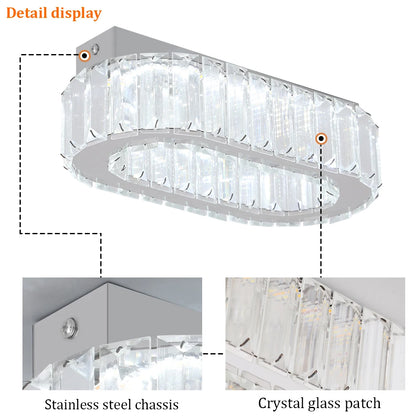 Modern Crystal Led Ceiling Lamp Hotel Lobby Dinning Room Ceiling Chandelier Light Fixture Home Decoration Pendant Lights Lustres