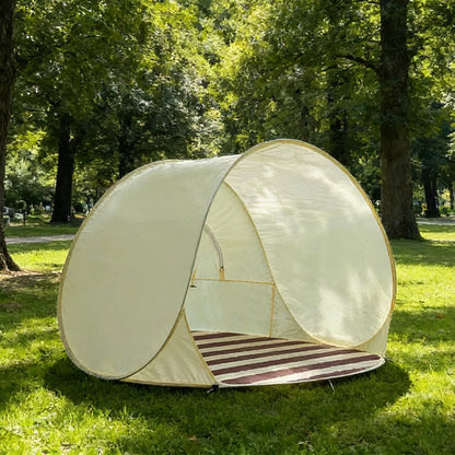 Portable Camping One Click Open 3-4 People Tent Large Space Sunshade Outdoor Beach Sun Shelter Tent Garden Beach Tent