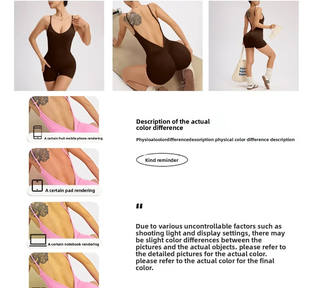 Women's Solid Color Cross Back Yoga Everyday Fitness Romper Shorts Workout Clothes Women Women Clothing Athletic Women