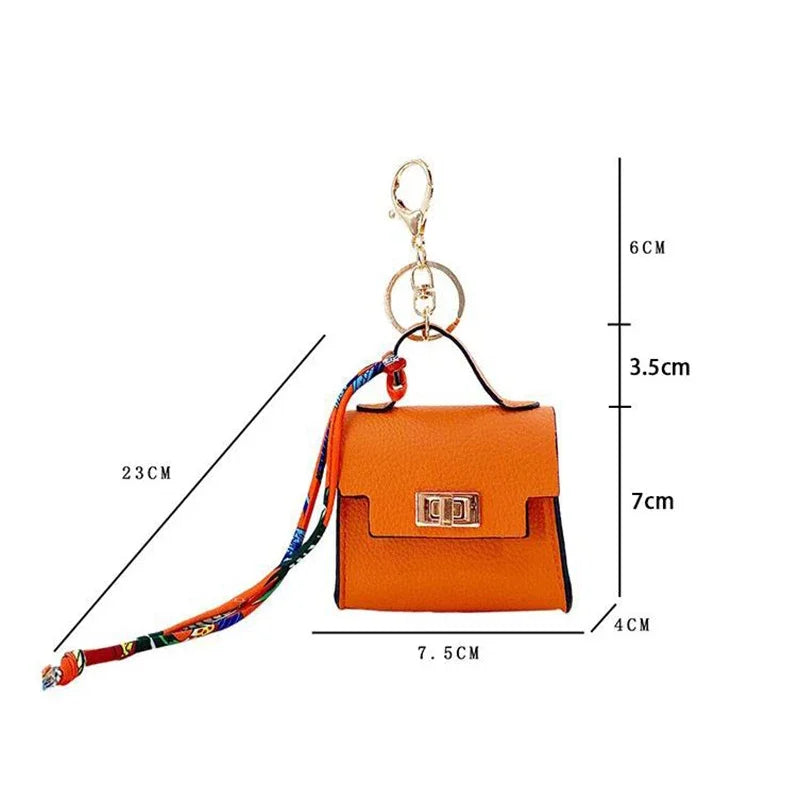 Mini Bag Pendant Small Keychain Case Bag Hanging Accessory Cute Earphone Storage Bag Pendant Keychain Bag Pendant Decoration