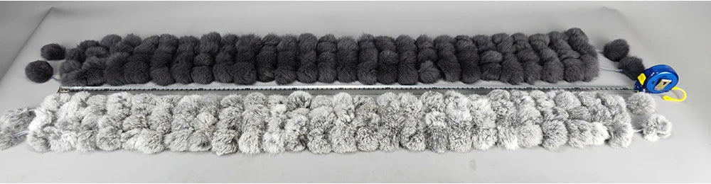 Women Winter Warm Real Rabbit Fur Scarf Hot Sale Natural Rabbit Fur Muffler 2025 Lady 100% Genuine Fur Scarves Wholesale Retail