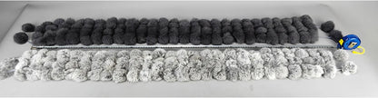 Women Winter Warm Real Rabbit Fur Scarf Hot Sale Natural Rabbit Fur Muffler 2025 Lady 100% Genuine Fur Scarves Wholesale Retail