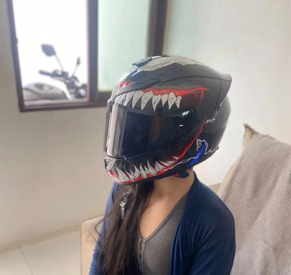 DOT Unisex Motorcycle Helmet Full Helmet Safety Modular Flip Helm Helmet Outdoor Flip Up Riding Casco Moto Capacetes Helmets