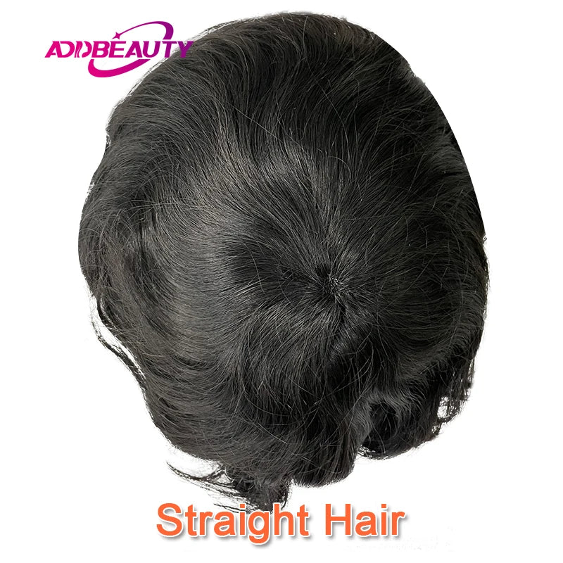 Dreadlocks Man Hair Prosthesis Mono NPU Men Toupee Human Hair Wigs Indian Human Hair System Unit Natural Color 7inche Dreadlocks