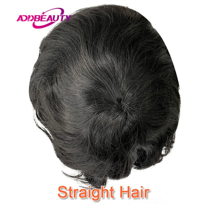 Dreadlocks Man Hair Prosthesis Mono NPU Men Toupee Human Hair Wigs Indian Human Hair System Unit Natural Color 7inche Dreadlocks