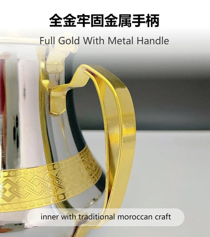 Arabic style stainless steel teapot, Moroccan mint tea pot, Induction cooker gas boiling water kettle,Restaurant Home Tea Kettle