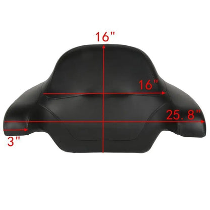 Motorcycle King Trunk Pad Top Rack LED Brake Light For Harley Touring Road Glide 2014-2025