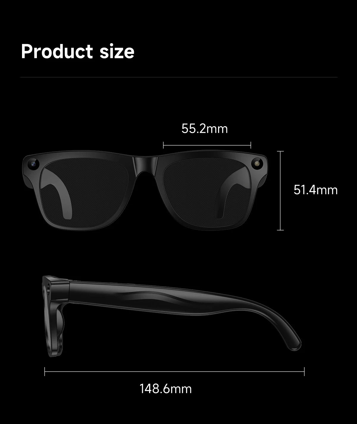 2026 AI Smart Glasses Camera Video Recording AI Photo Recognition Bluetooth Call Translation Voice Assistan Sunglasses Men Women