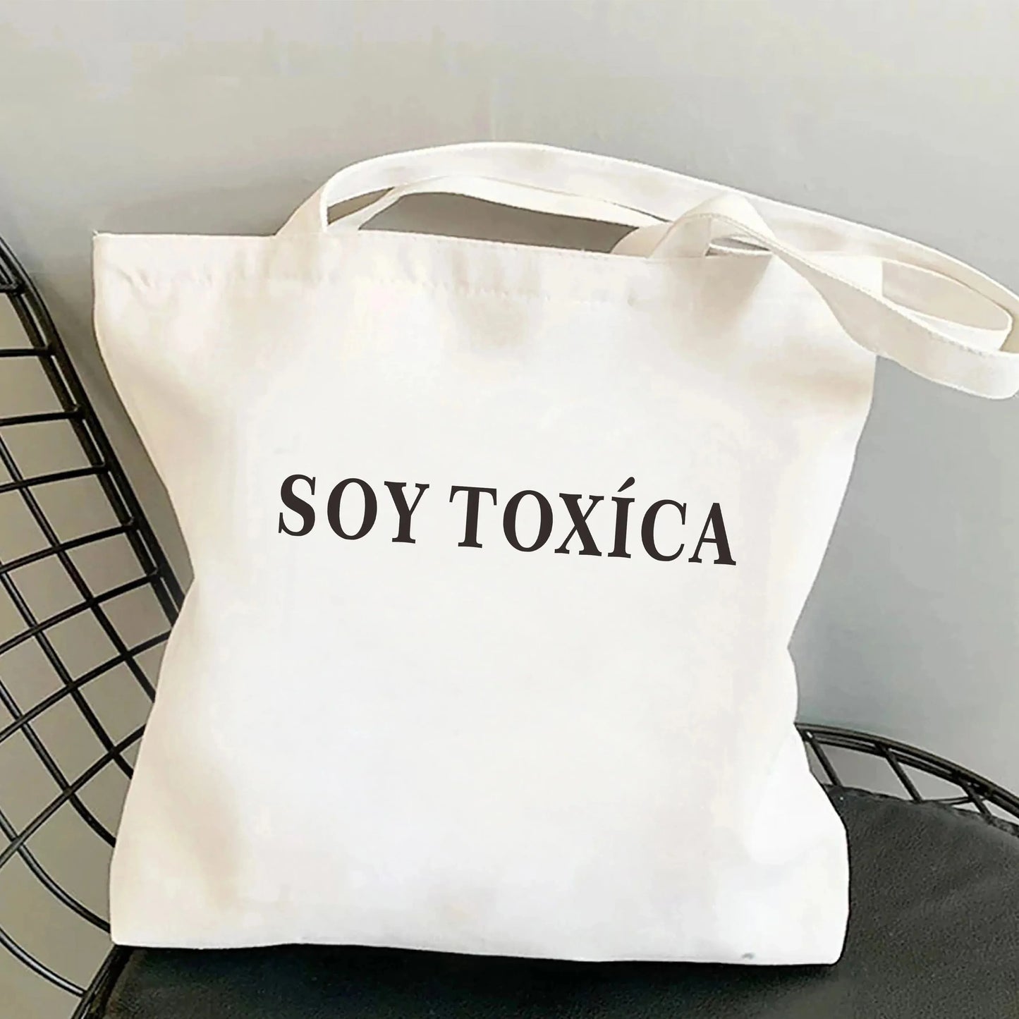 Spanish Women Shoulder Bag Graphic Harajuku Shopper Bags Large Capacity Canvas Tote Handbag No Zipper Eco Casual Girl Handbags