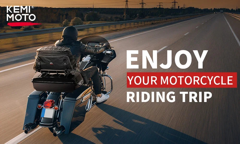 Motorcycle Travel Luggage Tour-Pack Rack Bag Soft Trunk Bag for Touring Road King Street Glide Road Glide Motorcycle Accessories