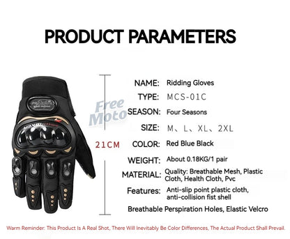 Knight Motorcycle Racing Gloves Motorcross Motorbike Cycling Gloves with Protective gear for honda Kawasaki yamaha