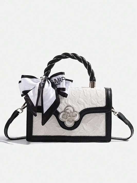 Retro Square Mini Bag Unique Design Multi-Match Crossbody Bag For Women Casual Tote Handbag For Commuting