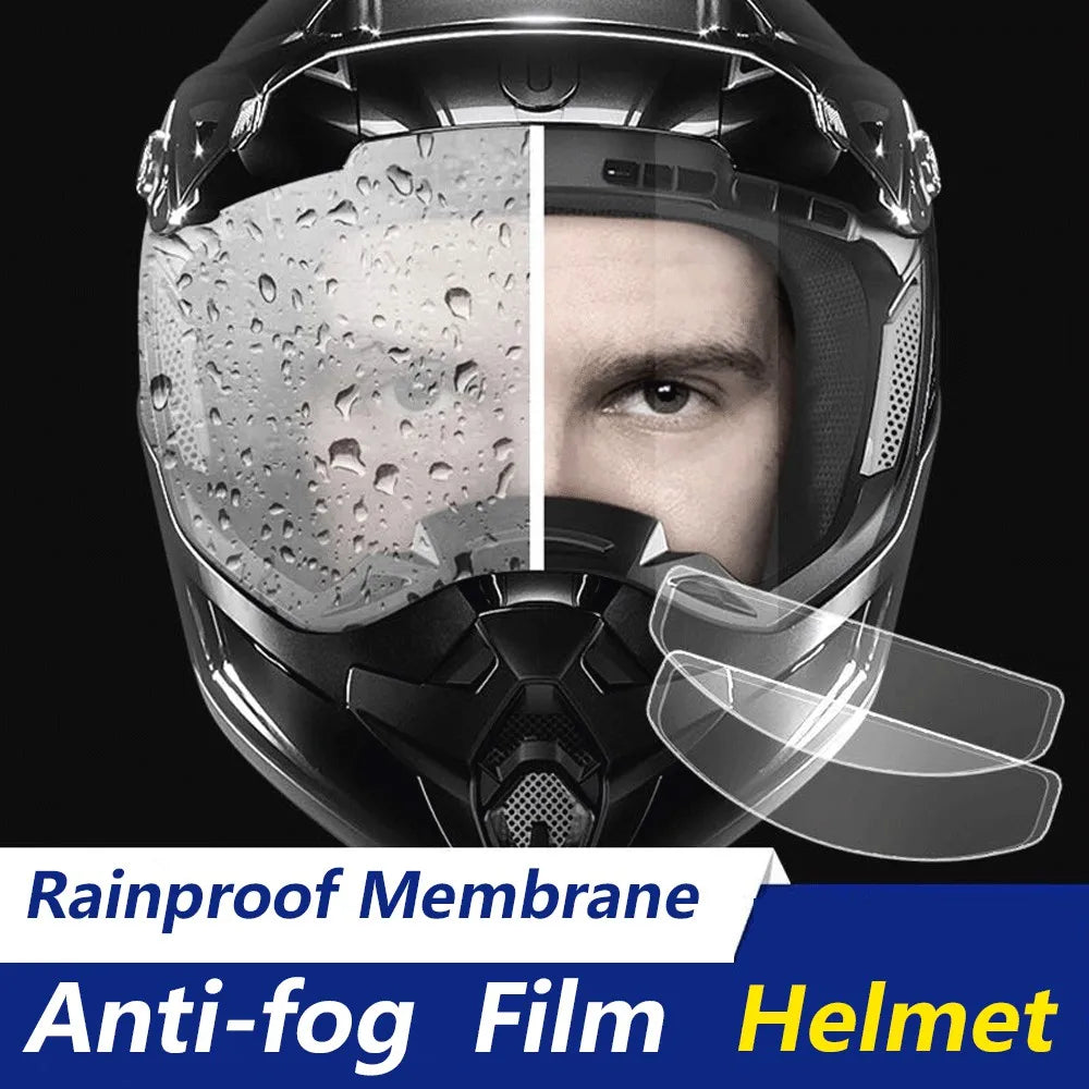 Universal Helmet Clear Rainproof Film Anti-Fog Film Helmet Lens Nano Coating Sticker Motorcycle Rainy Safety Driving Accessories