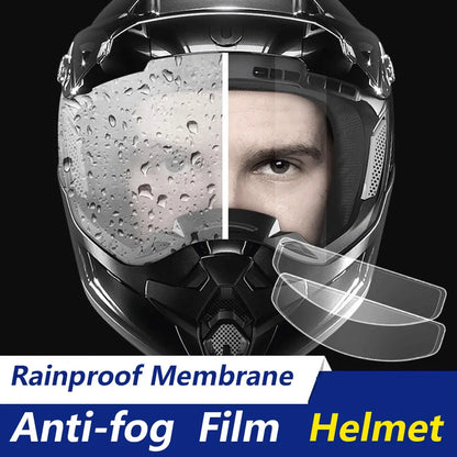 Universal Helmet Clear Rainproof Film Anti-Fog Film Helmet Lens Nano Coating Sticker Motorcycle Rainy Safety Driving Accessories