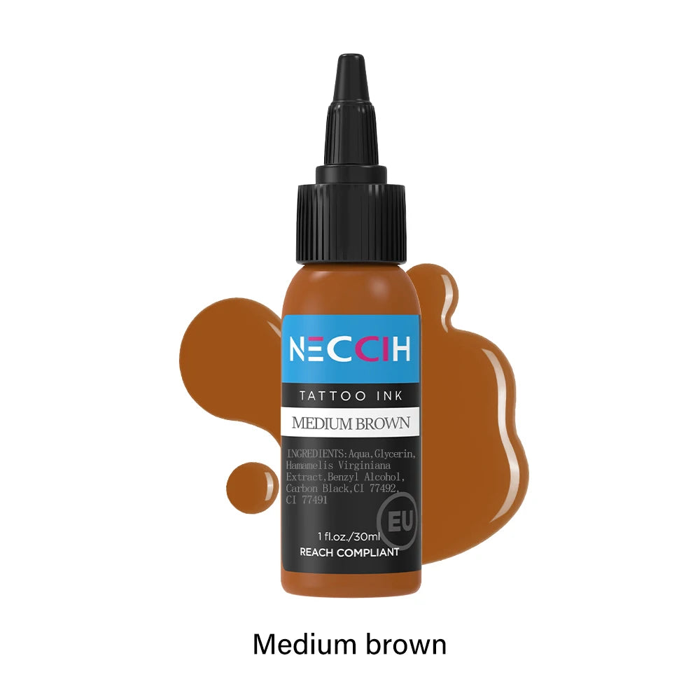 1oz 54 Colors Professional Tattoo Ink for Body Art Natural Plant Micro Pigment Permanent Tattoo Ink for Body Art Paint 30ml