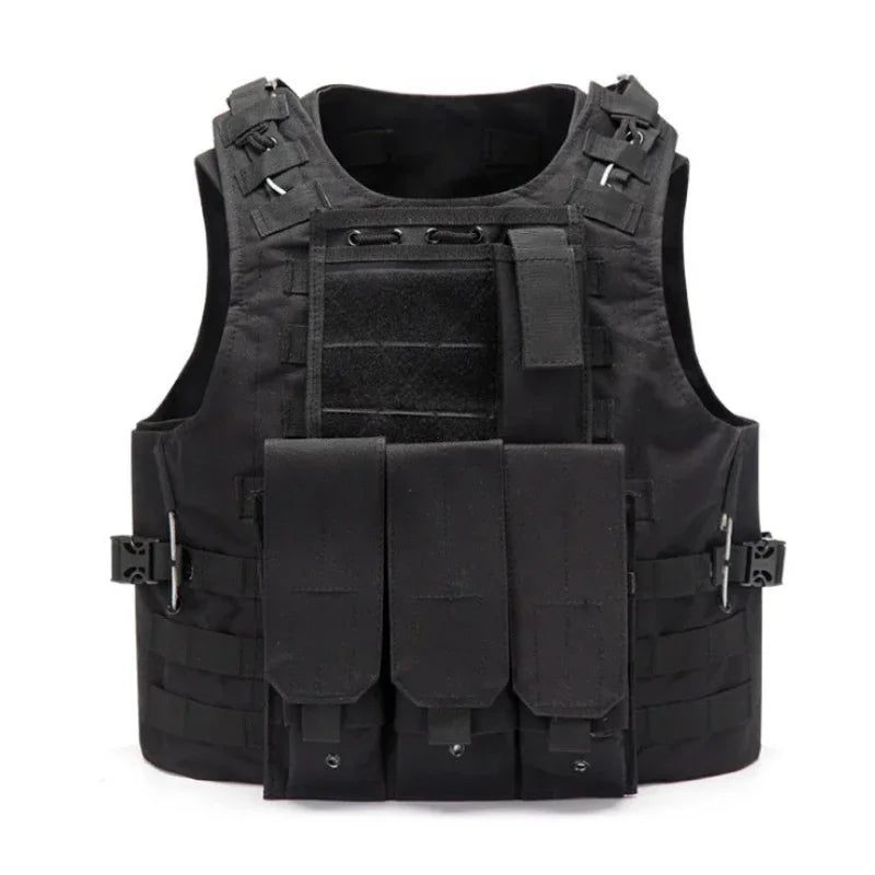 Nylon Tactical Vest Body Armor Hunting Carrier Accessories Men Combat MOLLE Camo Military Vest Outdoor CS Hunting