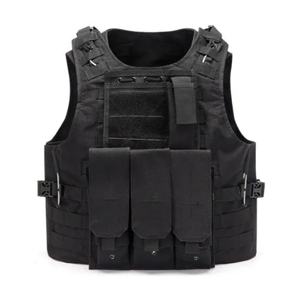 Nylon Tactical Vest Body Armor Hunting Carrier Accessories Men Combat MOLLE Camo Military Vest Outdoor CS Hunting