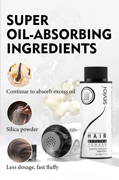 Sevich Hair Styling Powder 20g Fluffy Thin Hair Powder Spray Increases Hair Volume Captures Haircut Unisex Styling Hairspray
