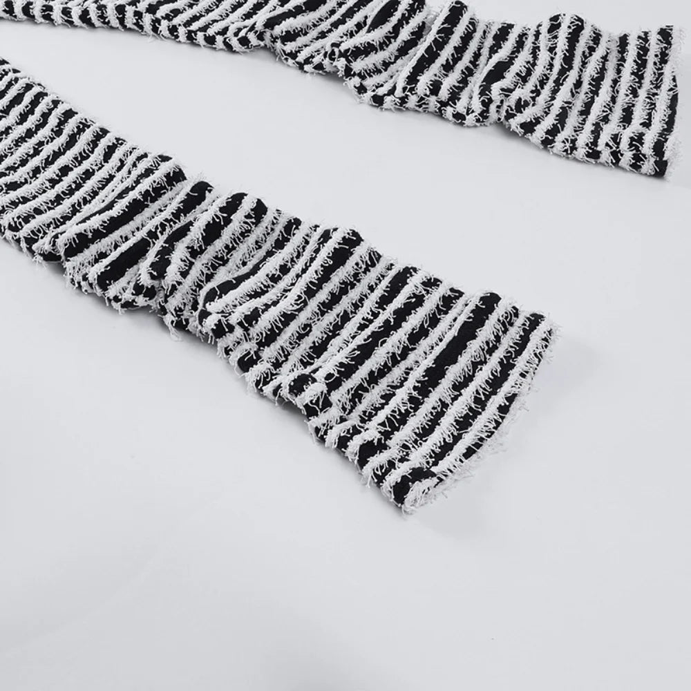 Color Block Stripes Pants Women High Waist Loose Sweatpants Women's Bodycon All-match Summer Trouseres For Female 2023