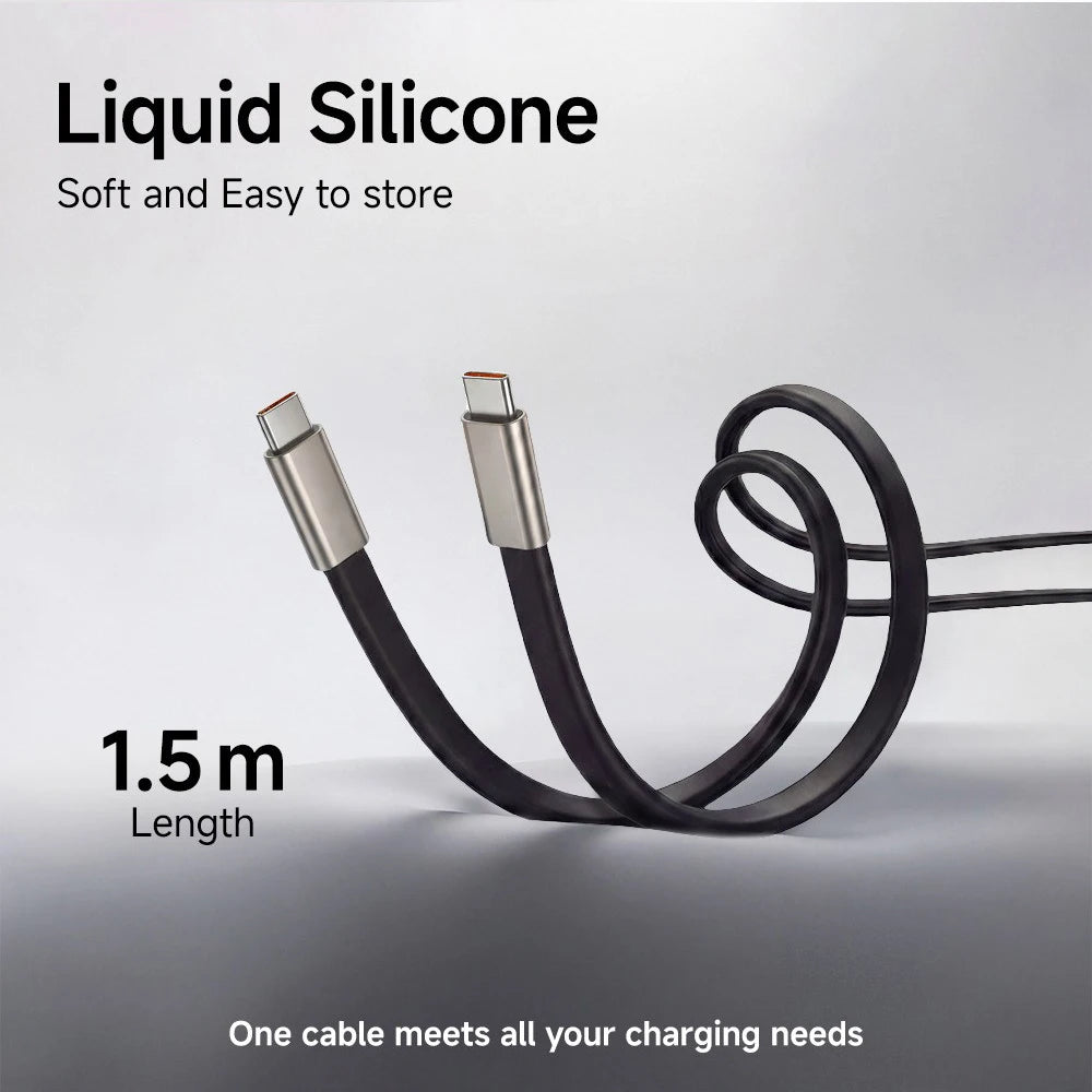 2-IN-1 Type-C Cable Foldable Mobile Phone Holder 240W Fast Charging Data Cable USB C TO USB C Phone Charge Bracket Dual PD cable