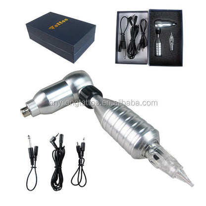 YILONG Professional L-shaped Tattoo Gun Adjustable Rotary Pen Motor Hybrid Tattoo Machine With RCA Tattoo Tools
