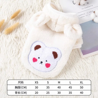 Thickened Fluffy Cotton Coat For Kittens Autumn Winter Clothes British Short Hair Doll Puppy Anti Shedding Warm Cat Jacket