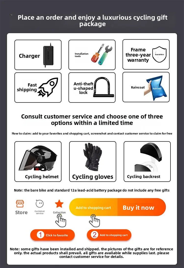 2024 New Model New National Standard Women's Compact Long-Range Electric Bicycle - Power-Assisted E-Scooter for Adult Females