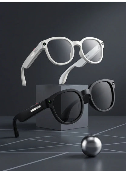 2026 New AI Smart Glasses AI Translation 8MP HD Camera 4K Shooting Image Bluetooth Call Recording Music Smart Sunglasses