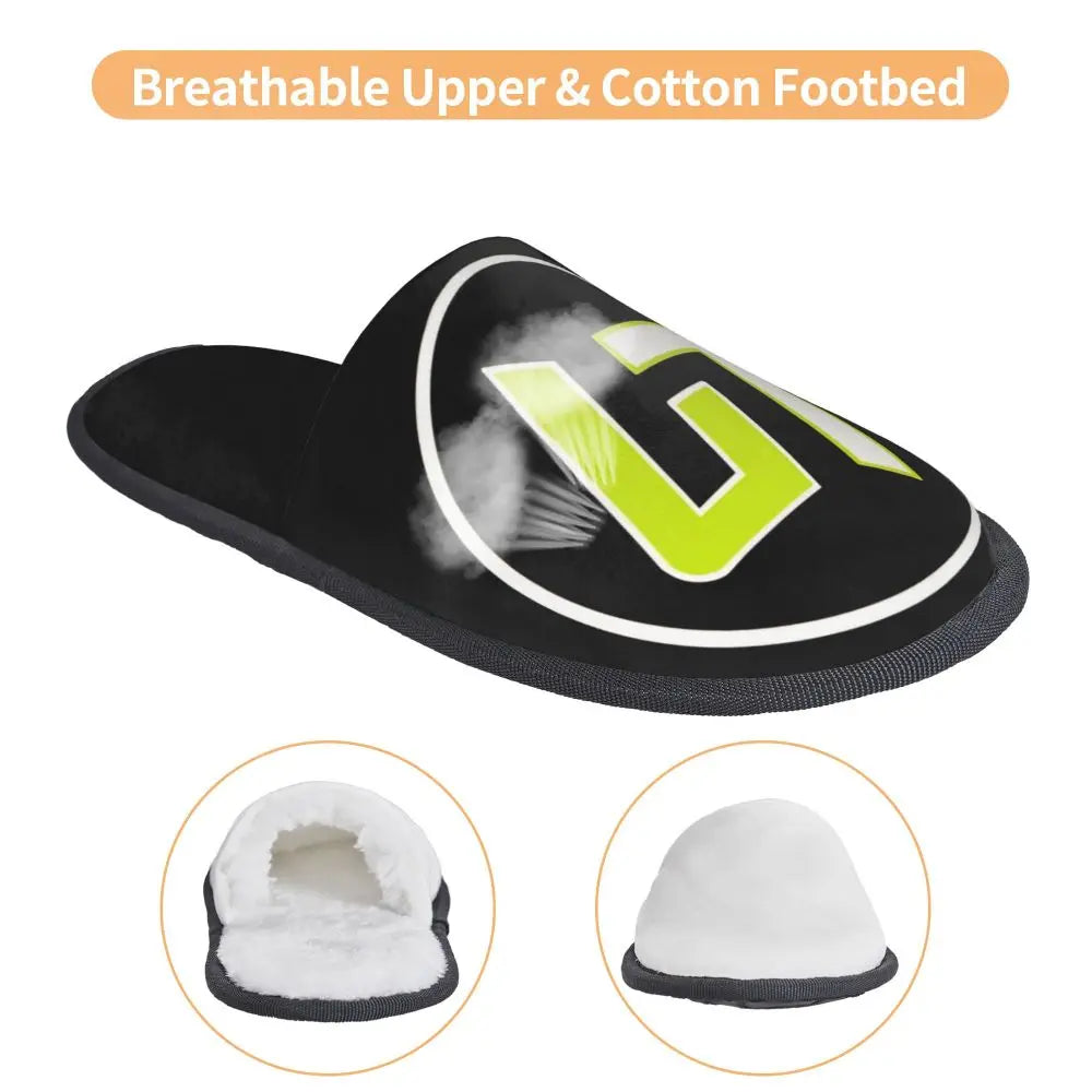 Custom British Lando Norris Racing Driver Guest Slippers for Spa Women House Slipper