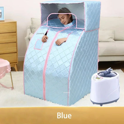 Home Far Infrared Single Sauna Rooms Washable Sweat Steaming Bucket Steam Shower Household Body Spa Sauna Bag Fumigation Machine