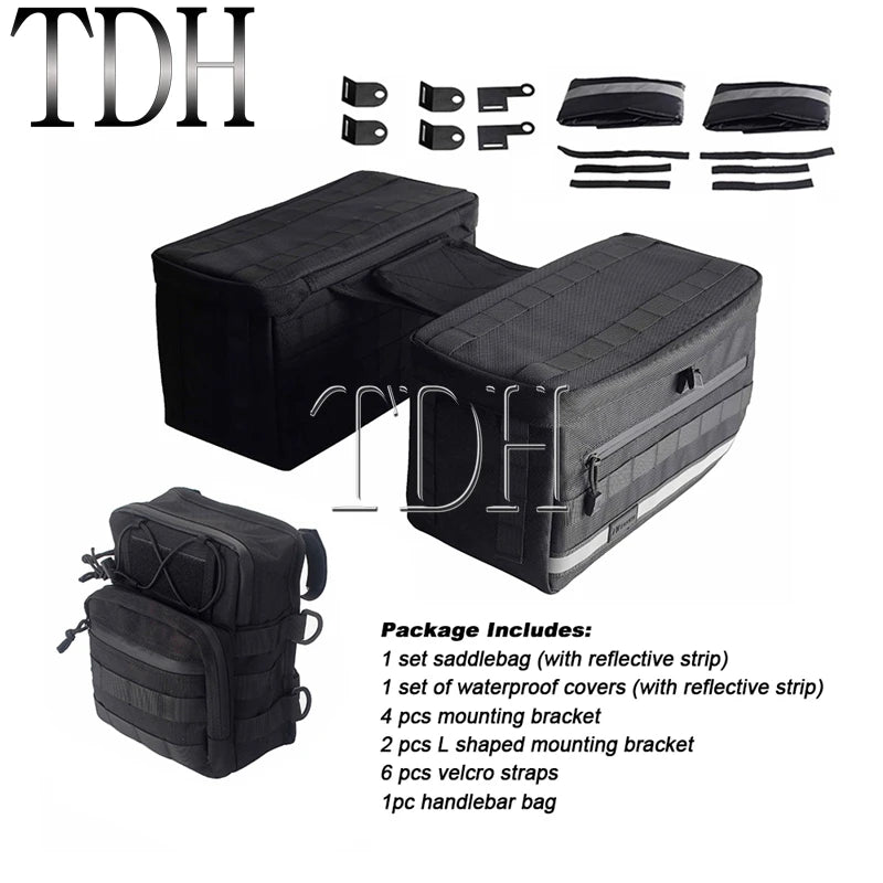 Motorcycle Saddlebag Side Tool Luggage Bag For Harley Dyna Softail Sportster XL Street Bob Low Rider FXD FXBB Travel Saddle Bags