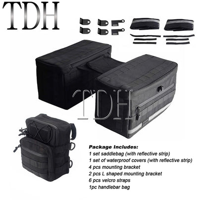 Motorcycle Saddlebag Side Tool Luggage Bag For Harley Dyna Softail Sportster XL Street Bob Low Rider FXD FXBB Travel Saddle Bags