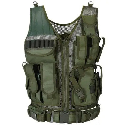 Multi-Pocket Swat Army Tactical Vest Jungle Combat Body Armor Vests Security Hunting Outdoor CS Game Airsoft Training Jacket