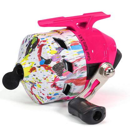 Sougayilang Casting Fishing Reel 3.4 Gear Ratio High Speed Aluminum Alloy Spool Reel with Nylon Fishing Line Freshwater Pesca