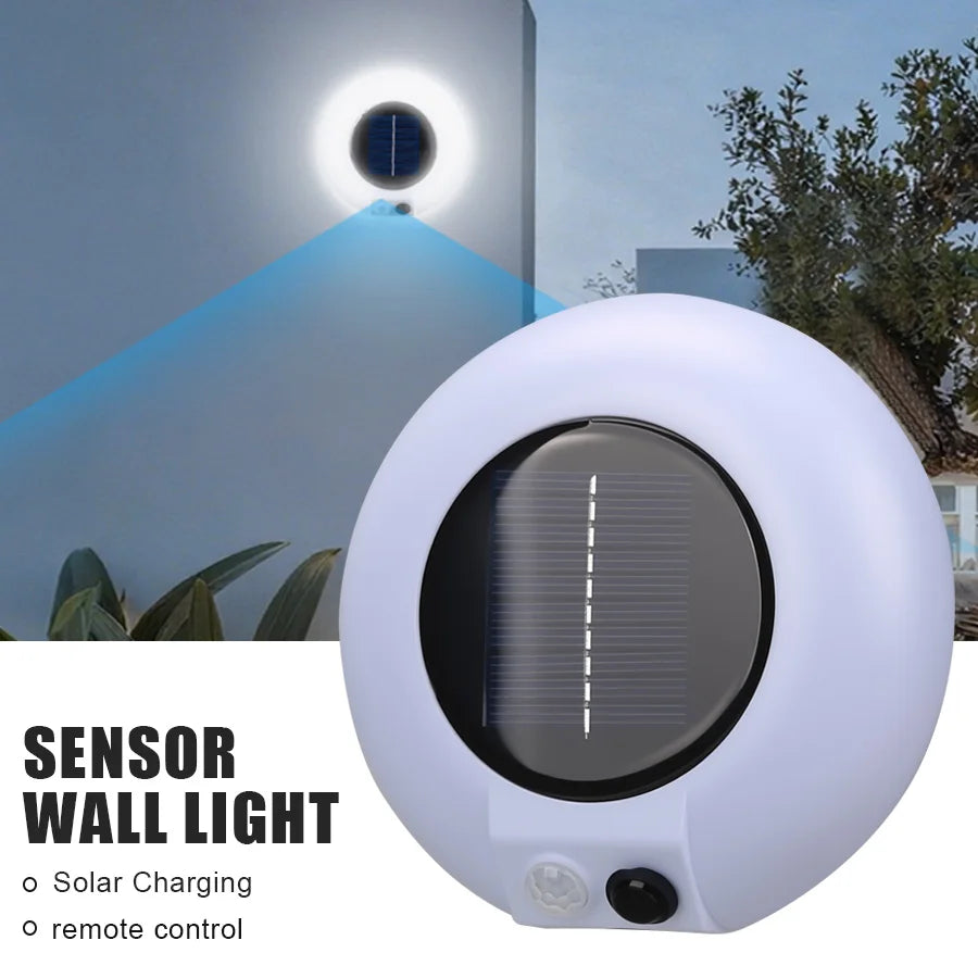 Solar Street Lights Outdoor Waterproof Human Body Sensing Courtyard Garden Wall Household Lights Rural Road Lighting Wall Lights