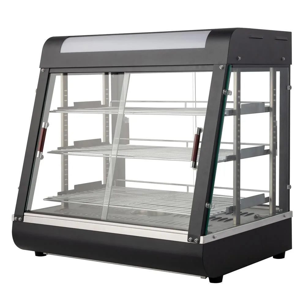 3 Tiers Commercial Food Warmer 1200W Countertop Pastry Food Pizza Display Case
