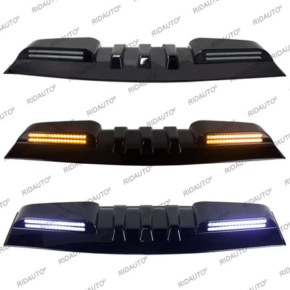 White Yellow Turn Signal LED Roof Rack Light Spoiler For FORD RANGER VW Amarok 2023 2024 2025 T9 4X4 Modified Roof Light Pickup