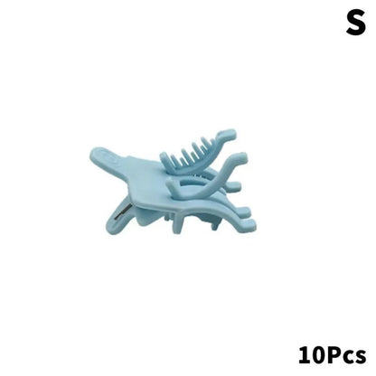 10Pcs New S/L Perm Hair Clip Reusable Hair Curl Barbershop Hook Loop Hair Rollers Styling Clamps Men