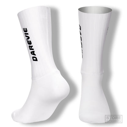 Pro DAREVIE Cycling Socks Aero Sock High Speed Sports For Men Anti-slip Breathable Athletic Moisture Control