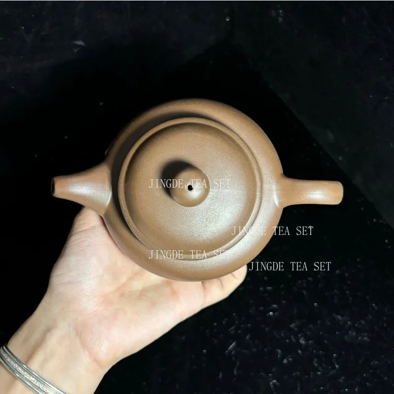 Chinese Yixing Purple Clay Teapot Large-capacity Antique Pot Handmade Xishi Tea Pot Tradition Tea Set Household Drinkware