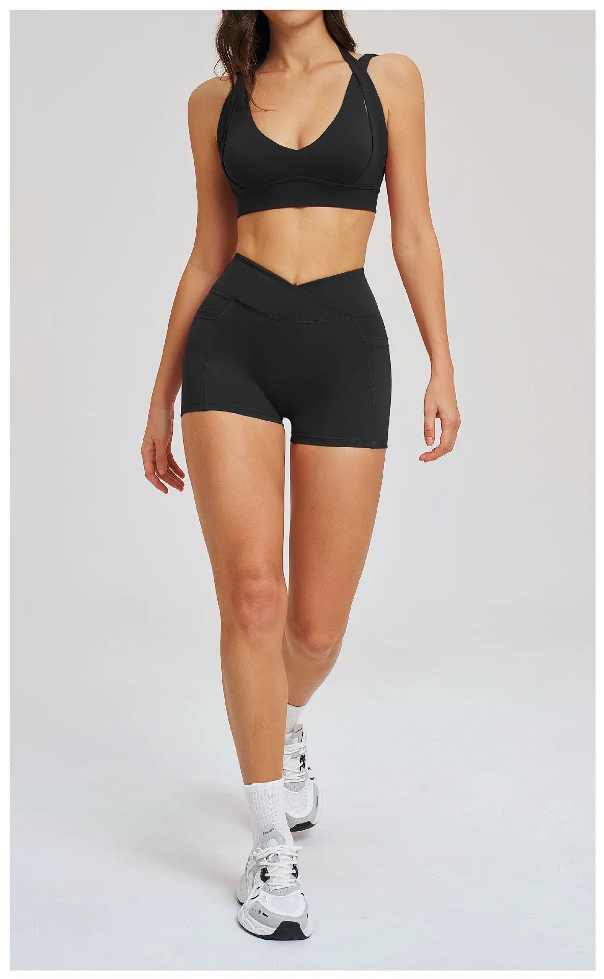 2 Pieces Yoga Suit for Women Clothes Sports Bra Shorts Sports Set Gym Running Training Sexy High Waist Butt Lift Sports Yoga Set