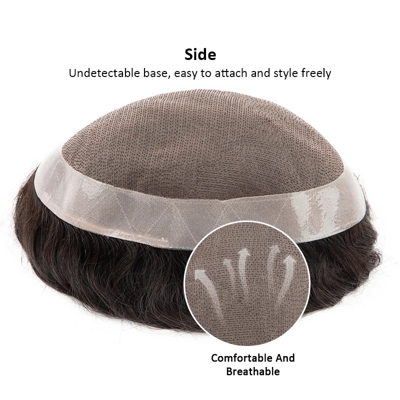Dreadlocks Man Hair Prosthesis Mono NPU Men Toupee Human Hair Wigs Indian Human Hair System Unit Natural Color 7inche Dreadlocks