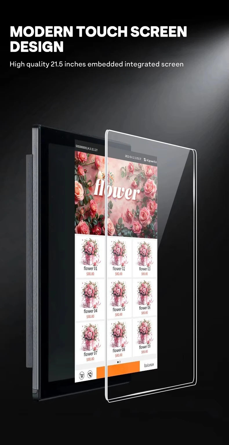 Customized Refrigerator Flower Vending Machine 24 hour Self service Fresh Rose Bouquets Flower Shop Office Building Supply