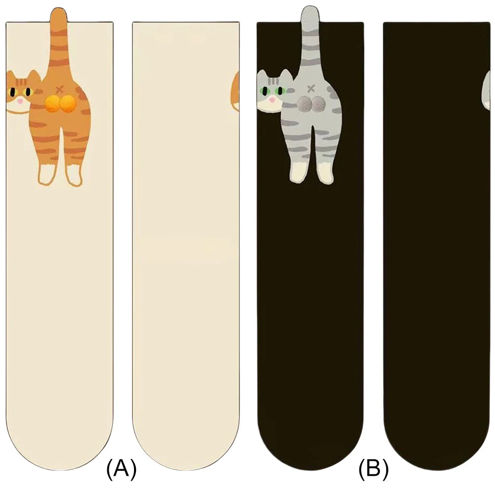 1/2/3Pair Cartoon Cute Cat Balls Cotton Socks Funny Cat Cotton Socks Breathable Soft Novelty Stocking Kawaii Gift Sock for Gifts