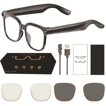 M02S smart glasses 8MP camera real-time translation and navigation Bluetooth call AI glasses, suitable for business work