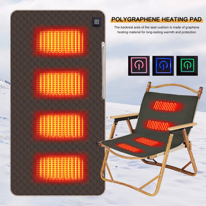 Winter Camping Gear- Sleeping Electric Heating Pads 3 Temp Adjustament Heating Cushion Pad Cold Resistant for Outdoor Sports Mat