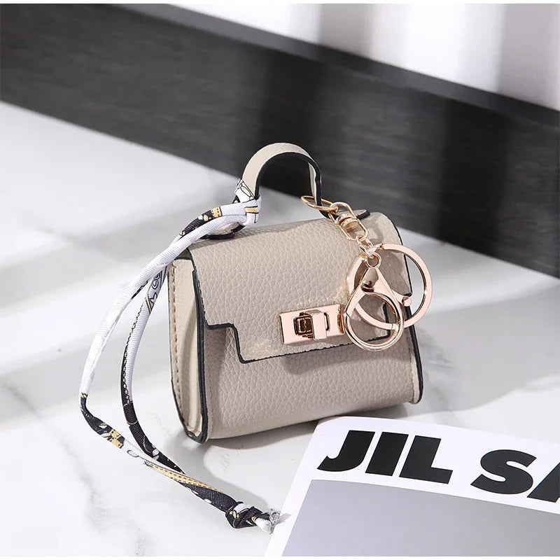 Mini Bag Pendant Small Keychain Case Bag Hanging Accessory Cute Earphone Storage Bag Pendant Keychain Bag Pendant Decoration