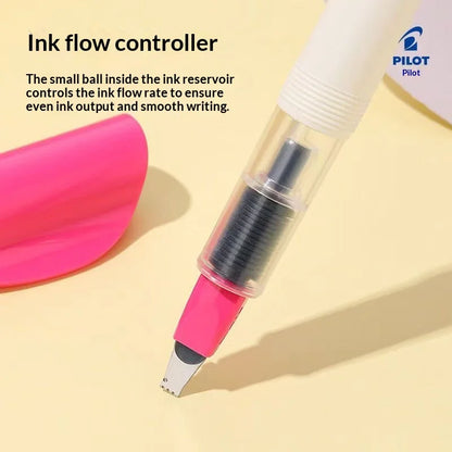 Original PILOT FP3-15-SS Parallel Pen Multi Sizes Flat Tip Calligraphy Fountain Pen Practice Gothic Italic Hand Lettering Suppli